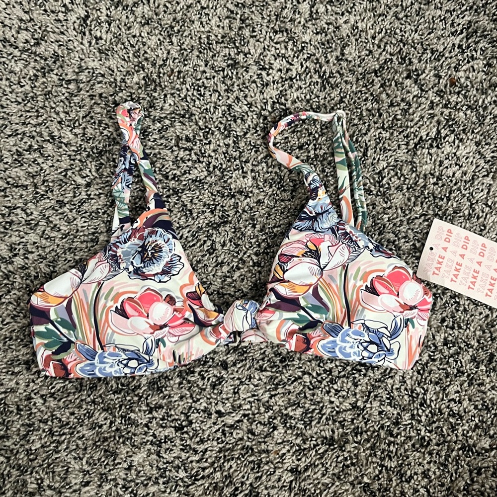 Dippin' Daisy's Floral Bikini Top xs